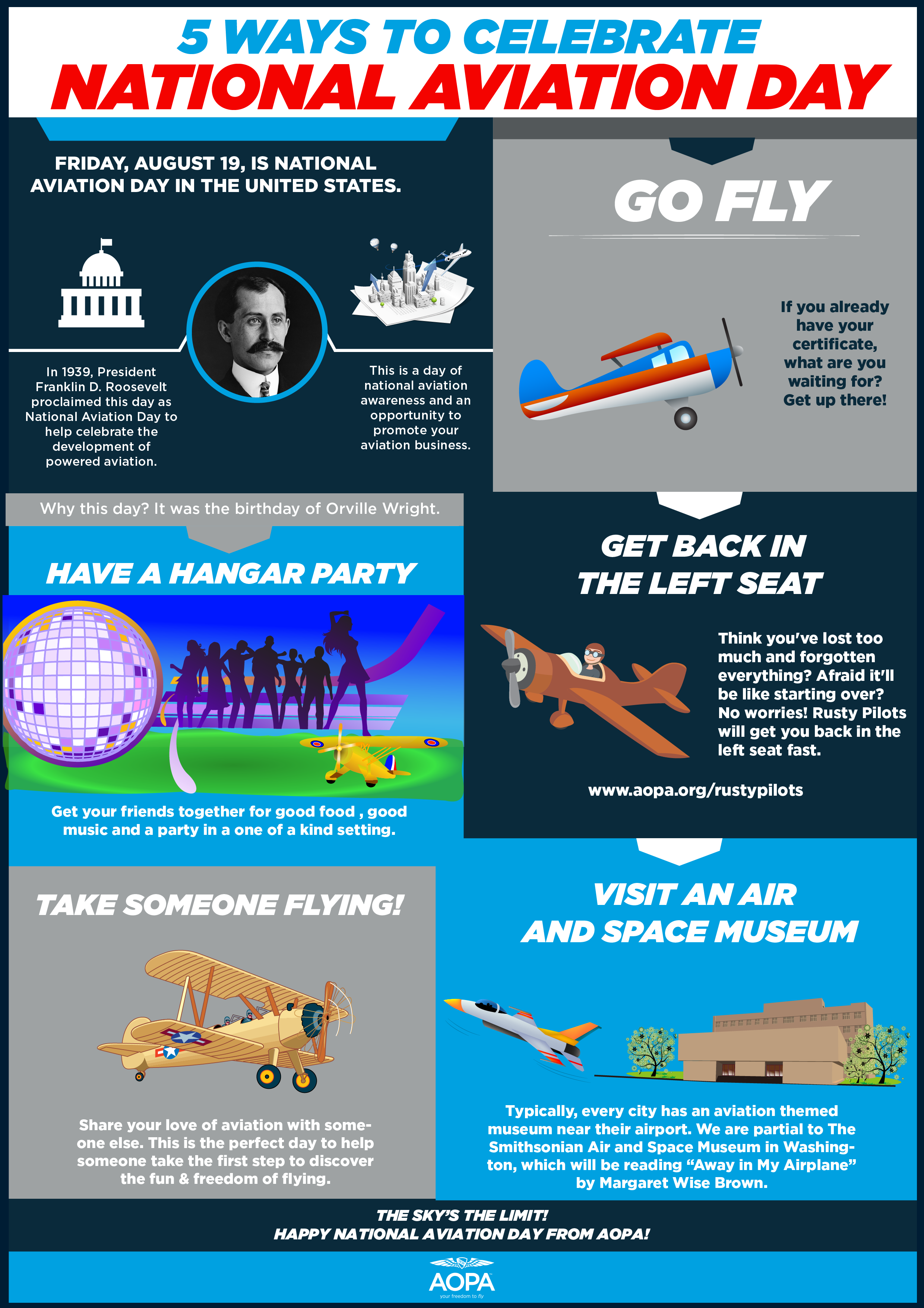 5 Ways to Celebrate National Aviation Day AOPA