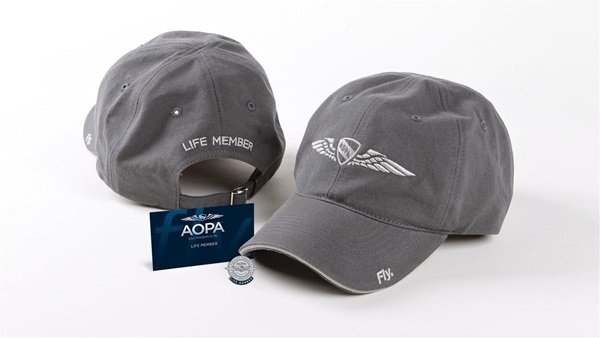 AOPA Life Membership Hat and Card