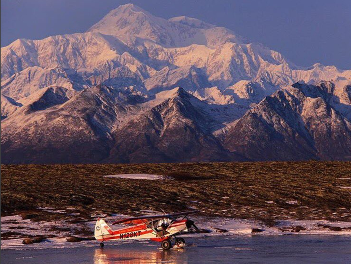 Alaska bush pilot Matt Bertke often looks for lighting, leading lines, shapes, and patterns to inspire his aviation photography. Photo courtesy of @flyakbush Matt Bertke.