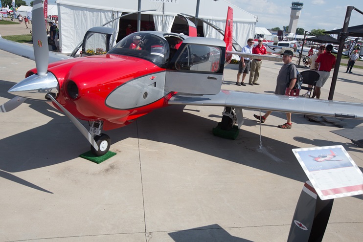 The Mooney M20 Acclaim on display at EAA AirVenture. Jim Moore photo.
