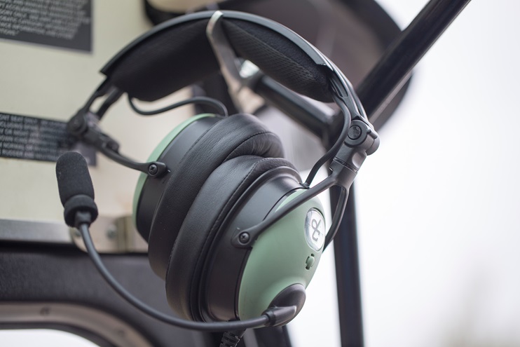 David Clark's new ONE-X headset features a more compact design that folds into a smaller package. 