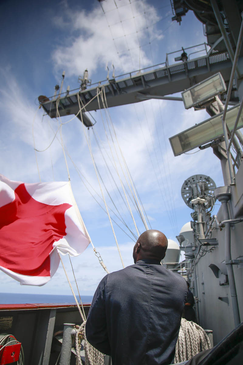 Despite all the advanced technology, signal flags still play an important role in naval aviation.
