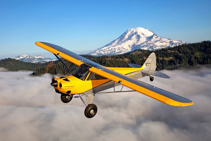 CubCrafters now offers airframe parachute retrofits at six service centers around the country. Parachutes can be purchased for the LSA Sport Cub and Carbon Cub SS models (shown here), and the Carbon Cub EX, EX-2, and FX models. Photo courtesy of CubCrafters.