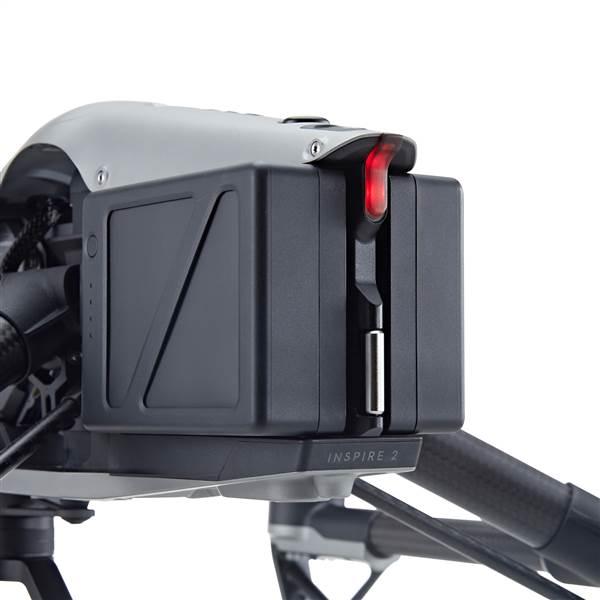 Dual batteries give the Inspire 2 more power and redundancy. Photo courtesy of DJI.