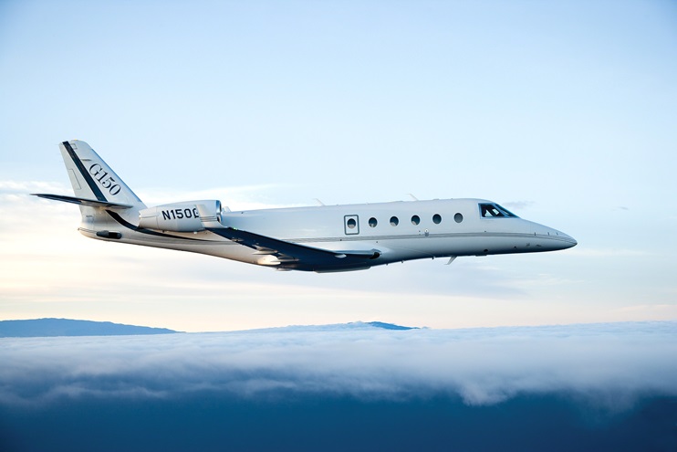 Gulfstream Aerospace announced the end of the line for its G150 mid-size business jet. Photo courtesy of Gulfstream Aerospace.