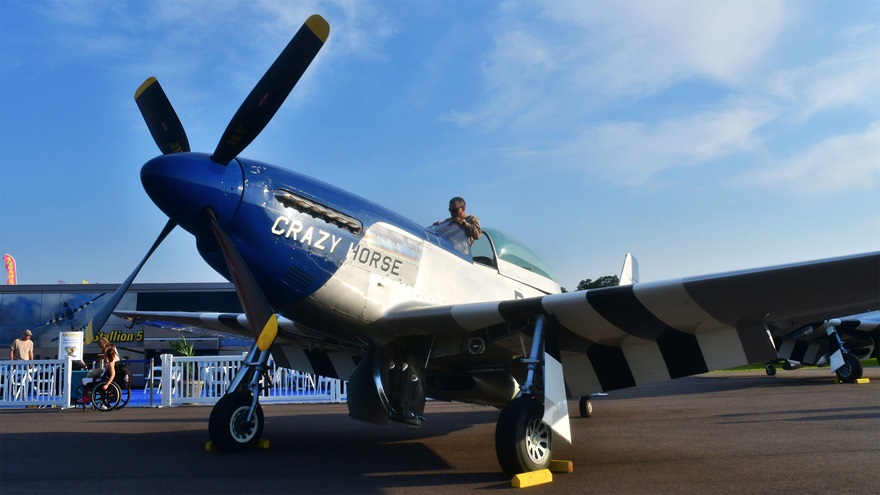 This TF-51 Mustang, "Crazy Horse," is the face of Stallion 51 Corp., which is celebrating its 30th anniversary at Sun 'n Fun 2017. Photo by Mike Collins.