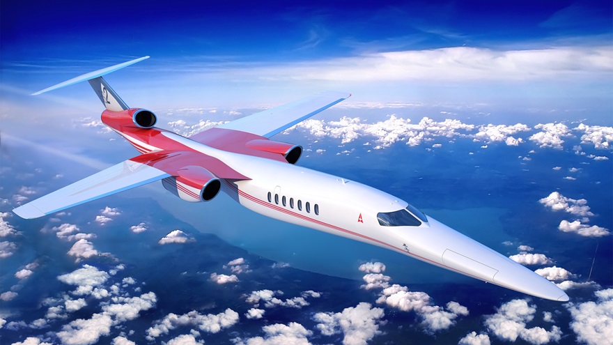 This is Aerion's current design for the Mach 1.4, 12-passenger AS2. Image courtesy of Aerion Corp.