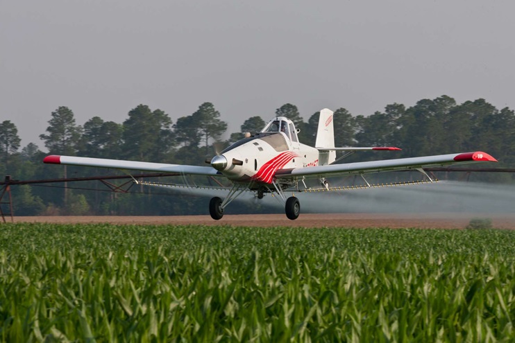 The FAA has certified the Thrush 510P under Part 23 to fly at 10,500 pounds. The Thrush 510G is also certified under Part 23 for operations at 10,500 pounds gross weight, the company announced Feb. 22. Photo courtesy of Thrush Aircraft.