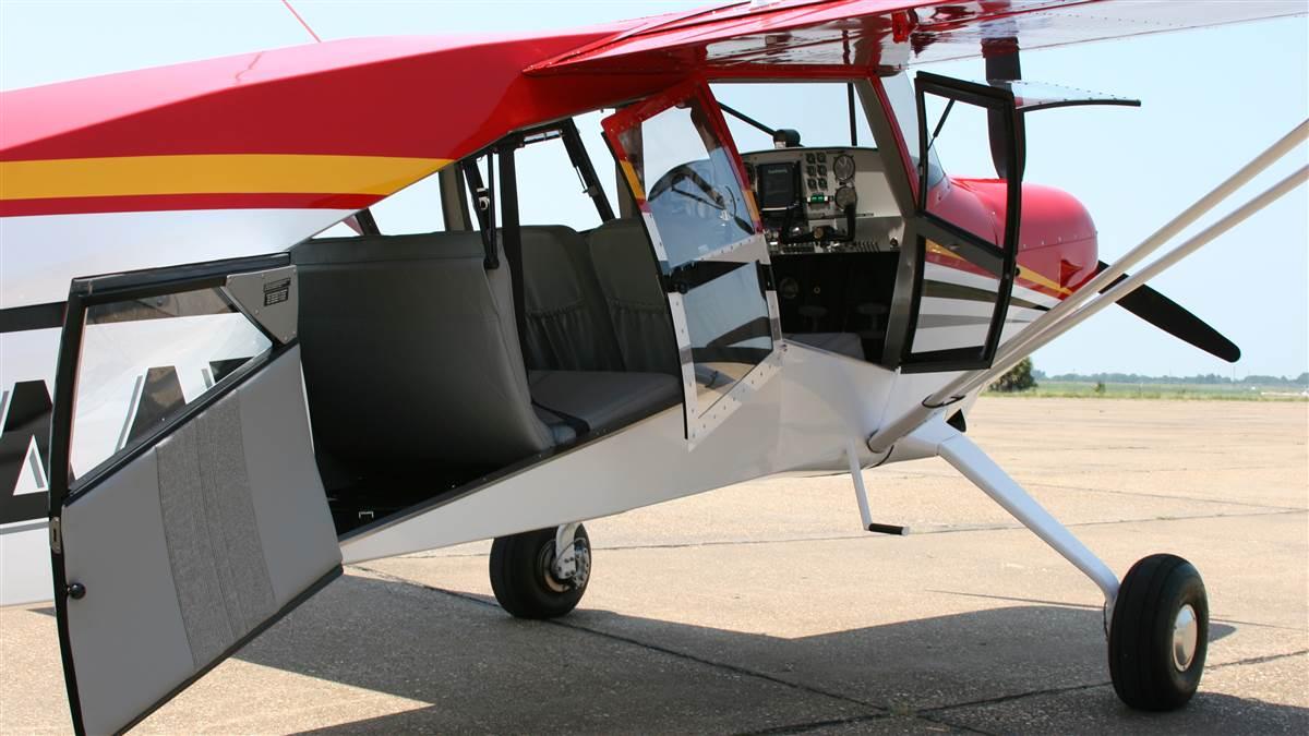 The large double doors allow easy accesss to the cargo area, and can be removed before flight to make the M-9 an ideal photography platform. Photo courtesy of Maule Air, Inc.