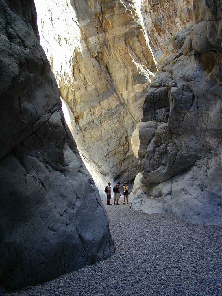 Fall Canyon Narrows, in Death Valley. Fall Canyon is an enjoyable 6-mile round-trip hike where you’ll see interesting rock formations and maybe some desert bighorn sheep. Photo courtesy NPS.