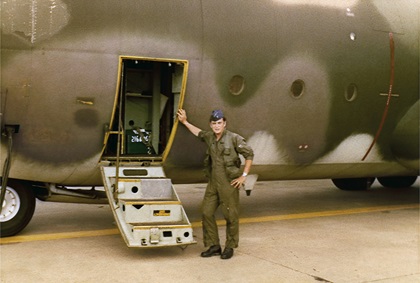 Stephen Maus as a C-130 pilot for the United States Air Force. Photo courtesy of Stephen Maus.
