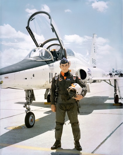 Stephen Maus training in a T-38 for the United States Air Force. Photo courtesy of Stephen Maus.
