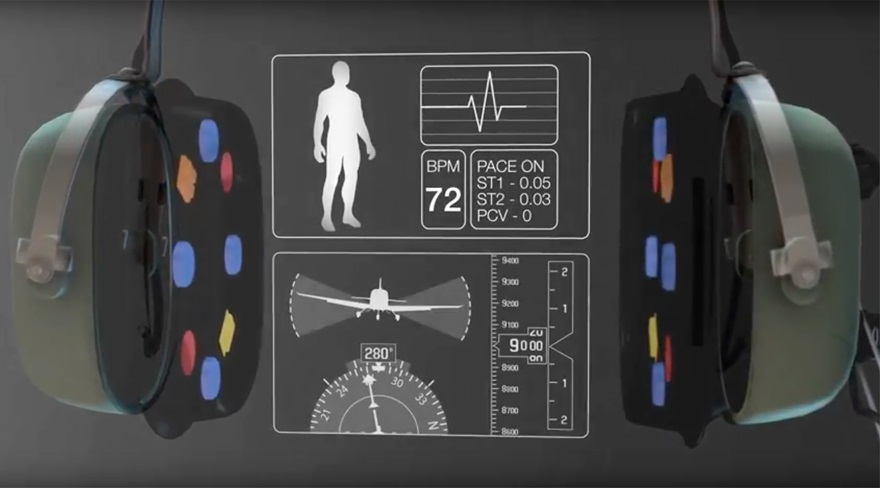 University of North Dakota researchers developed wearable headset technology called Smartsealz that can alert pilots affected by fatigue or hypoxia. Image courtesy of the University of North Dakota.