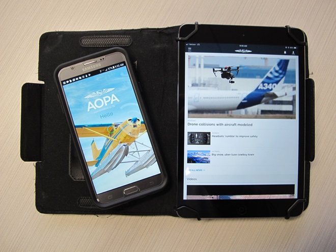 The AOPA app is popular with aviation enthusiasts.