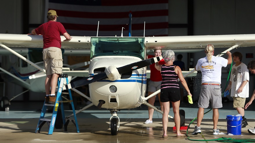 Joining a flying club is just one of the many ways to minimize expenses while getting the most out of your newly acquired pilot certificate.  Photo by Christopher Rose.
