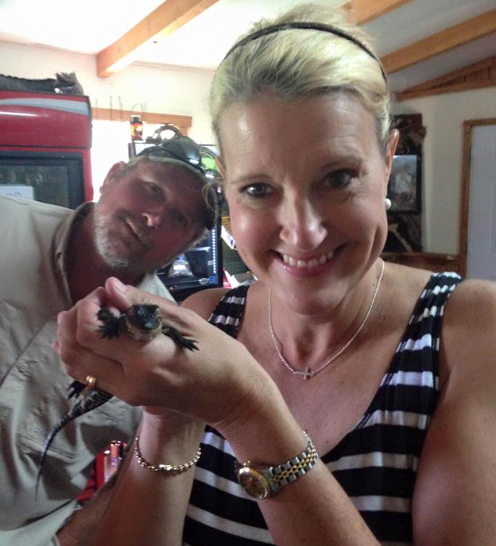 Check out the baby alligators at Peace River Charters’ office. Photo courtesy Peace River Charters.