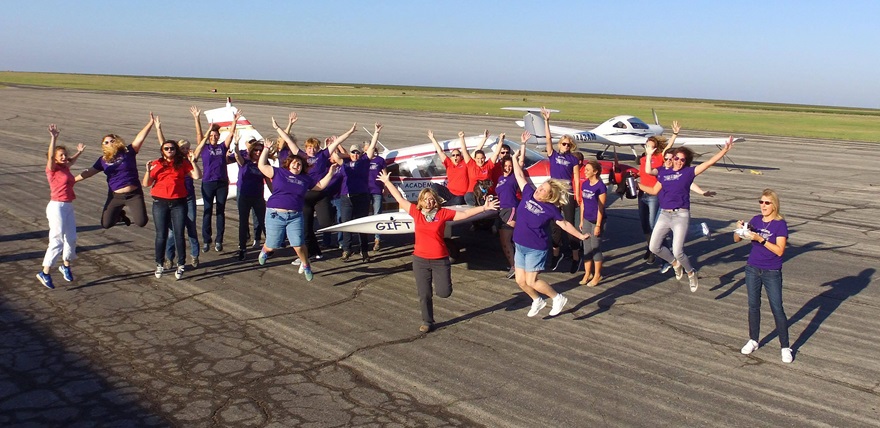Girls in Flight Training (GIFT), a Texas-based nonprofit that focuses on helping women achieve success in flight training, is expanding the number of sessions it hosts. Photo courtesy of GIFT.
