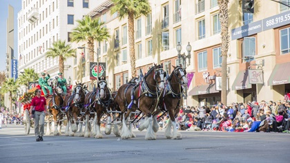 Mild weather in the Pasadena area was one of the contributing factors in starting the parade in 1890. Photo courtesy of Visit Pasadena.