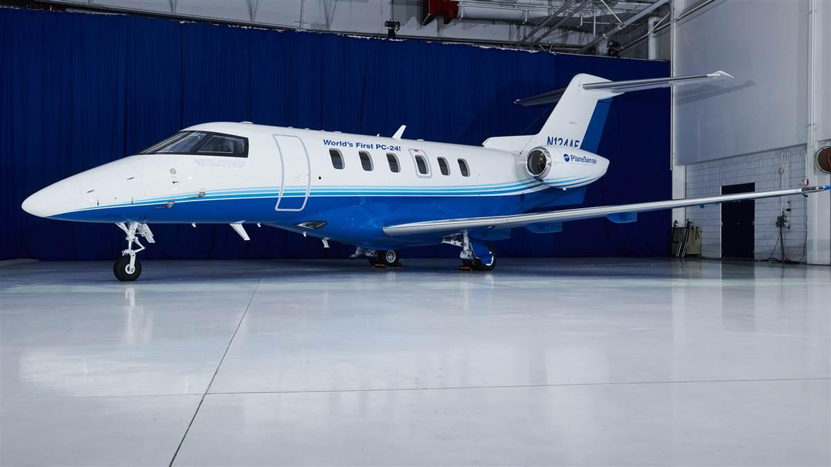 Fractional ownership operator PlaneSense announced Feb. 8 the delivery of the first Pilatus PC-24 twinjet and the airplane's first customer flights will begin in March, according to George Antoniadis, PlaneSense's president and CEO. Photo courtesy PlaneSense.