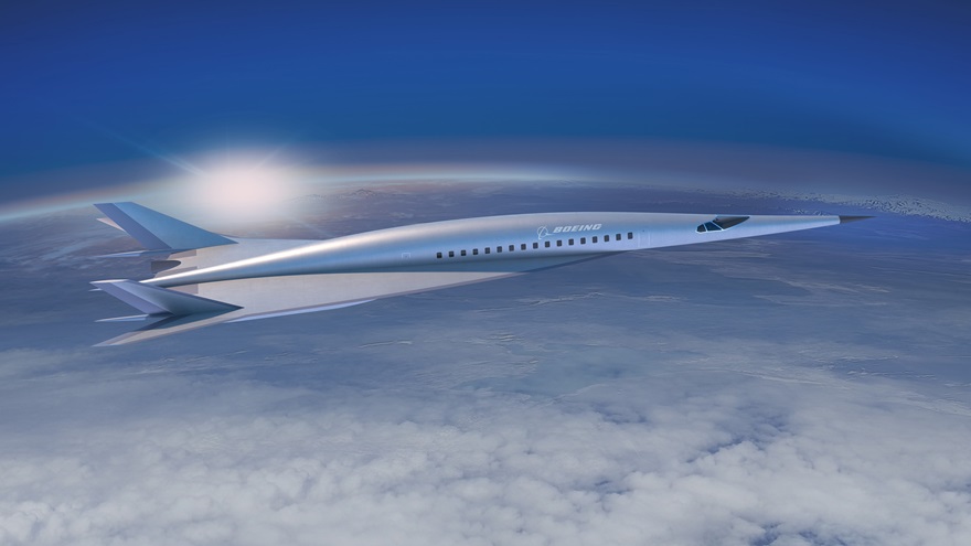 Boeing unveiled this hypersonic passenger aircraft concept in June, though an actual prototype is probably decades away. Image courtesy of Boeing. 