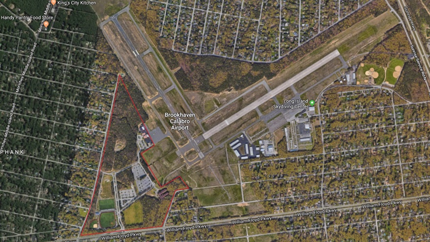 The Dowling College of aviation on Long Island near South Bay will soon have a new lease on life. Image courtesy of Google Maps.