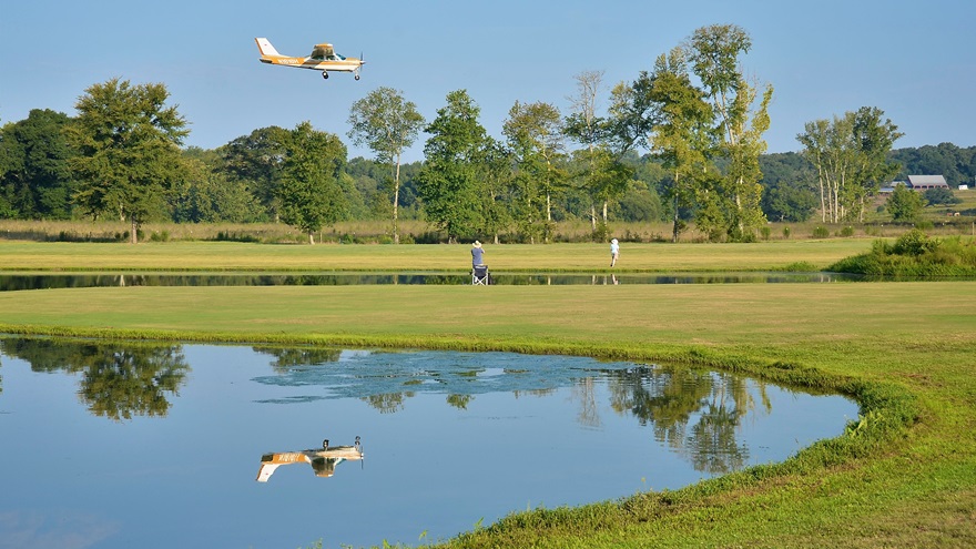 The pristine grounds of Triple Tree Aerodrome not only offers a unique flying experience, but is also an idyllic setting for ground activities. Photo by Christopher Eads.