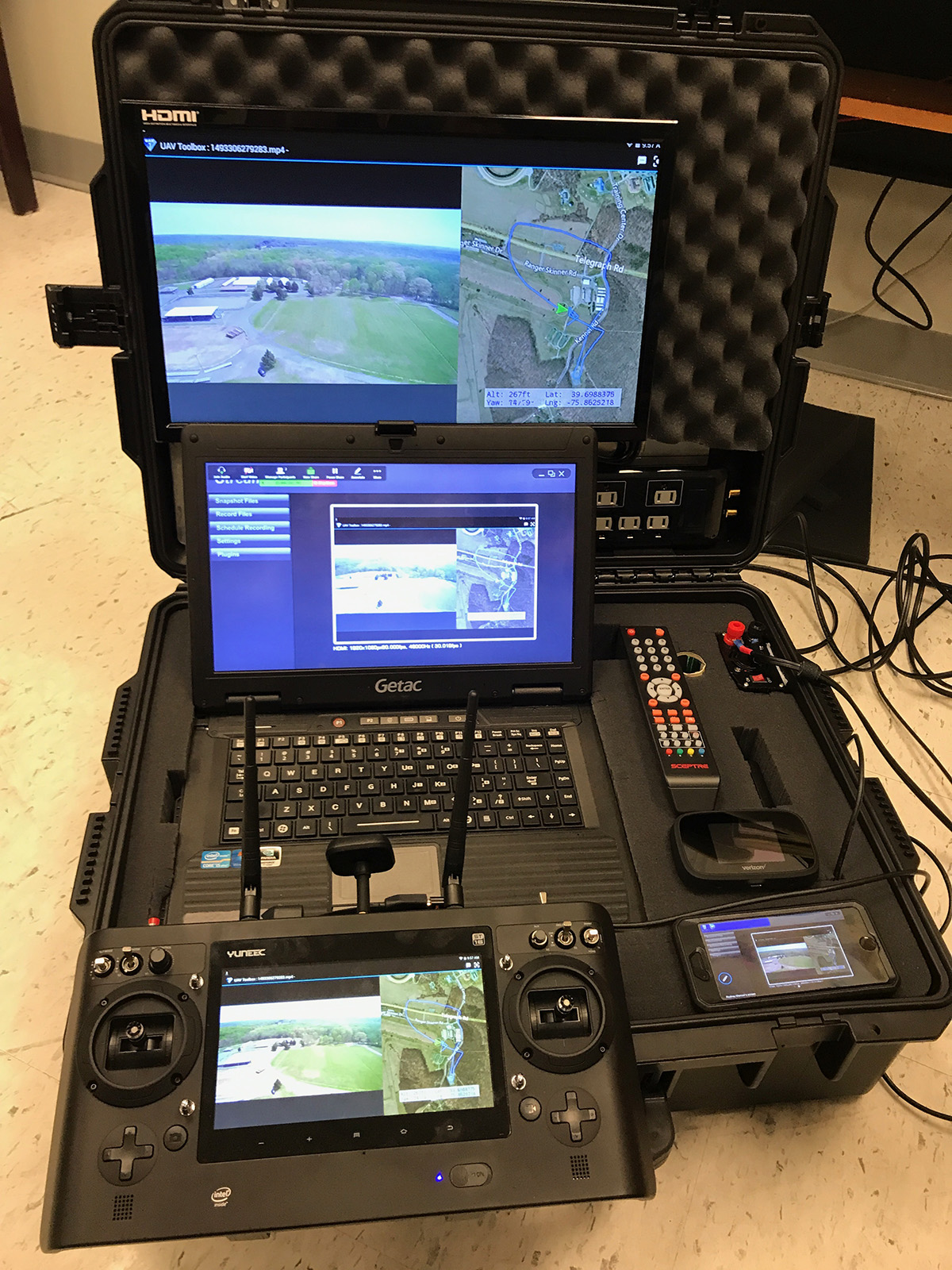 A mobile command center allows police drone pilots in Cecil County, Maryland, to control unmanned aircraft and distribute data to other personnel. Photo courtesy of Cecil County Sheriff (Maryland).