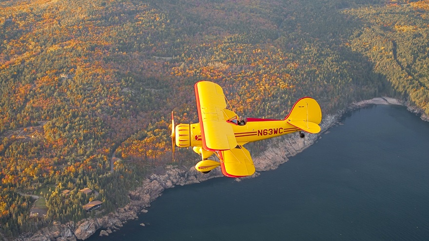 The scenery is astonishing as soon as you take off from coastal Maine’s Hancock County-Bar Harbor Airport—and it only gets better during an evening circumnavigation of Mount Desert Island. Photo by Chris Rose.