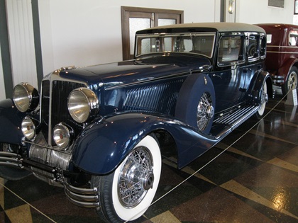 A 1932 Cord is one of the first classics you'll see at the Auburn Cord Duesenberg Automobile Museum in Auburn, Indiana. Photo by Alyssa Cobb.