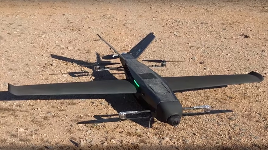 The SkyProwler 2's side rotors can retract into the fuselage, transforming to and from a fixed-wing configuration in flight. This unmanned aircraft can also be flown with wings removed. Photo courtesy of Krossblade Aerospace.