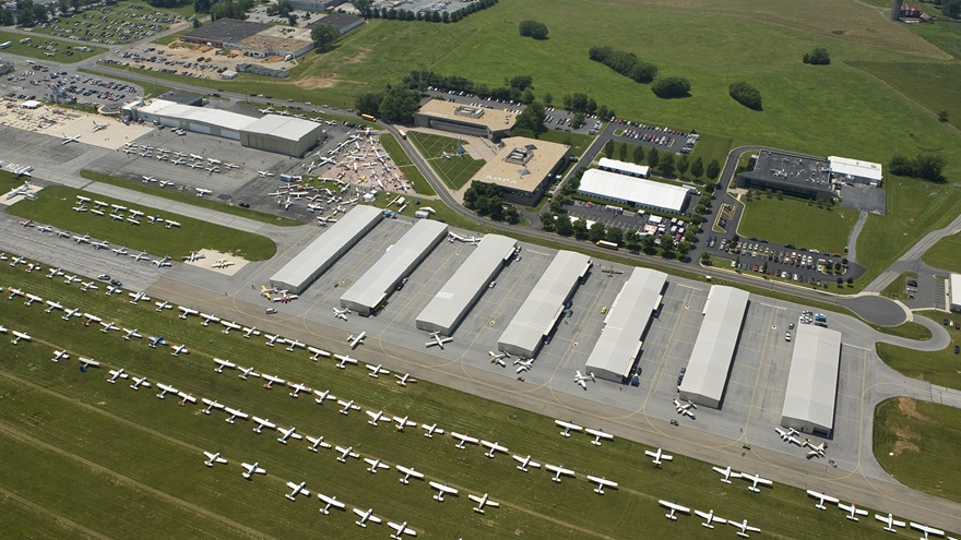 Pilots swarmed to AOPA's Fly-In at its headquarters in Frederick, Maryland, in 2008. Make plans now to fly in for our event on May 10 and 11, celebrating our eightieth anniversary! Photo by Chris Rose.