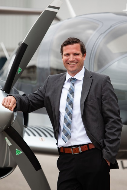 Scott McFadzean, CEO of Diamond Aircraft Canada. Photo courtesy of Diamond Aircraft.