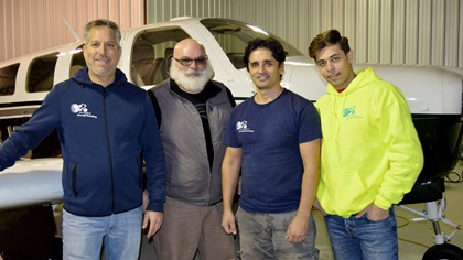 It took the four-man crew from New England Aircraft Detailing two days to detail the Beechcraft Bonanza. Photo courtesy of Jeff Simon.