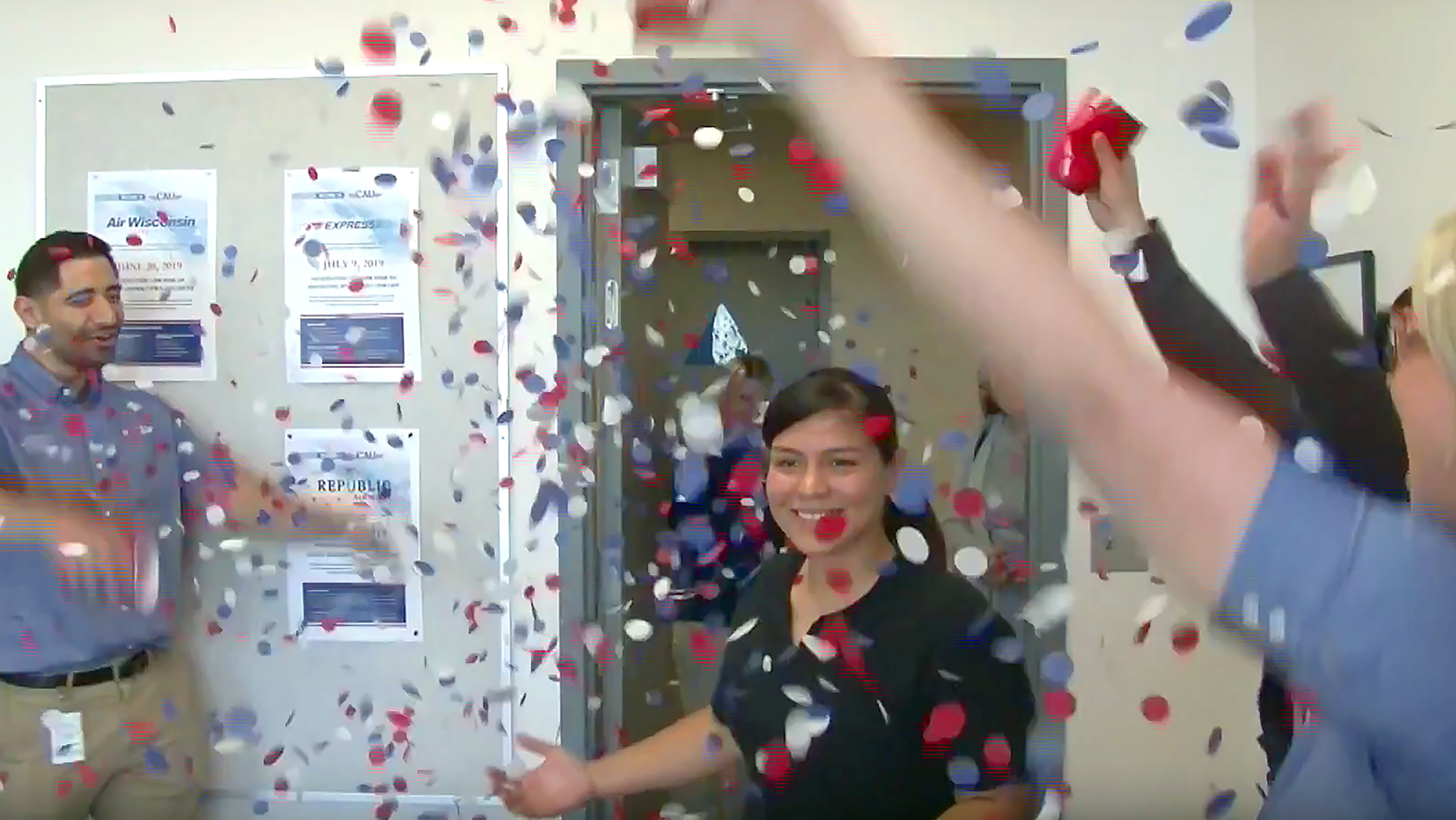 California Aeronautical University awarded the $151,650 Dreams Take Flight Scholarship to Kimberly Rodriguez Gaona who wrote on her application that she 'was born to become a pilot.' Image courtesy of CAU.