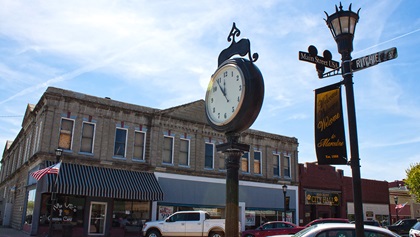 The three-block downtown of Marceline, Missouri, inspired the design of Disneyland’s Mainstreet U.S.A. Walt Disney spent about five years of his childhood living here. Photo by MeLinda Schnyder.