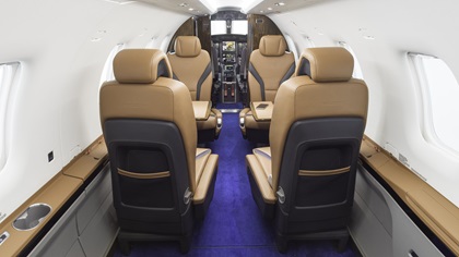 Customers can choose from six different interiors. Photo courtesy of Pilatus Aircraft.