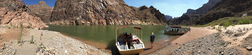 A Colorado River boat tour below the Grand Canyon West Rim maximized the experience in the geological wonderland. Photo by David Tulis.