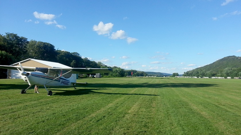 Use the AOPA app's Pilot Passport feature and check in to grass landing strips during April. Photo by Alyssa Cobb.