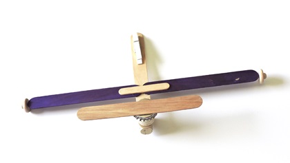 Nicholas Bubeck sells pre-assembled craft airplanes in different colors. Image courtesy of Creations by Nicholas.