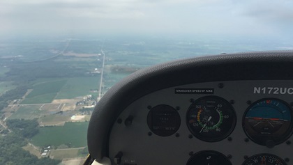 Summertime haze can become a significant limitation to VFR pilots. Even while remaining clear of clouds, indistinguishable horizons and inability to spot traffic may make lower altitudes a better choice. But with that lower altitude can come higher temperatures. Photo by Chris Eads.