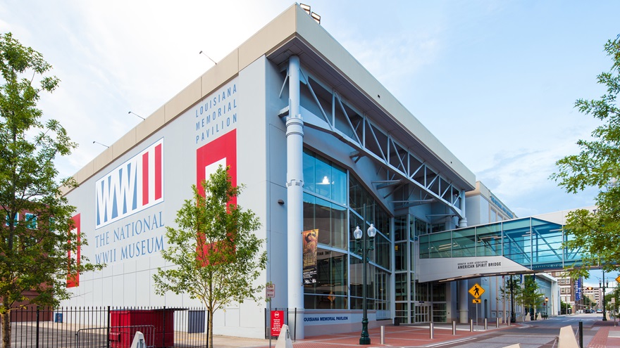 The museum boasts six buildings and has plans for a future Liberation Pavilion. Photo courtesy of The National WWII Museum.