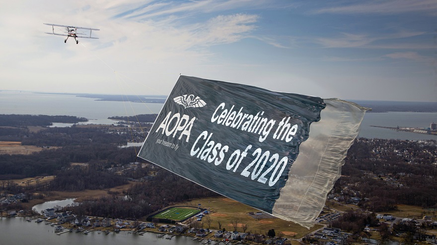 AOPA honors the class of 2020 with a photo gallery of images, words, and wisdom celebrating aviation accomplishments contributed by parents, flight instructors, and students. Photo illustration by Chris Rose.