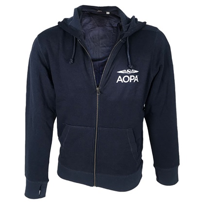 The three participants with the most region badges in the November "Home for the Holidays Challenge" will win an AOPA fleece zip hooded sweatshirt.
