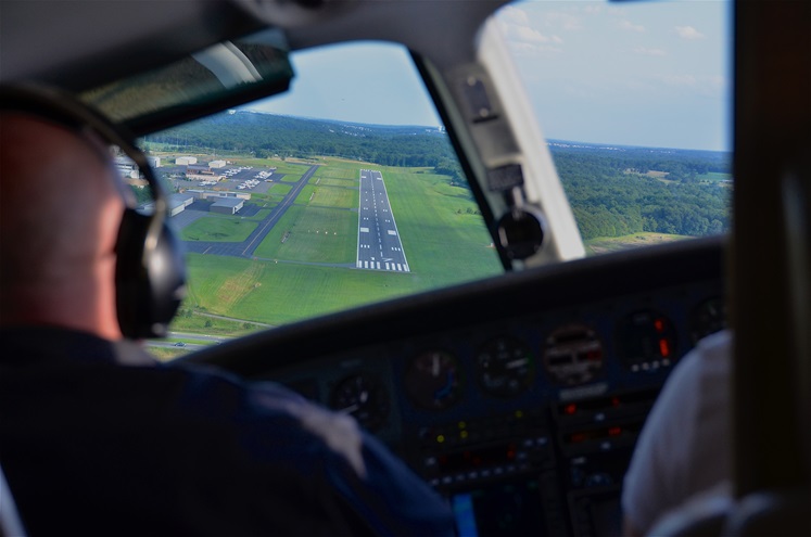 Operating in a fast-paced ATC environment afforded the author confidence in radio communications, a habit that has served him well countless times in his long-range VFR flying. Photo by Chris Eads.