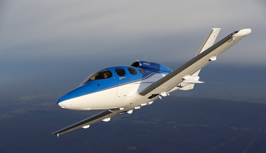 The Cirrus SF50 Vision Jet became the third general aviation aircraft model to be certified with a Garmin International Inc. automatic landing system. Photo by Chris Rose.