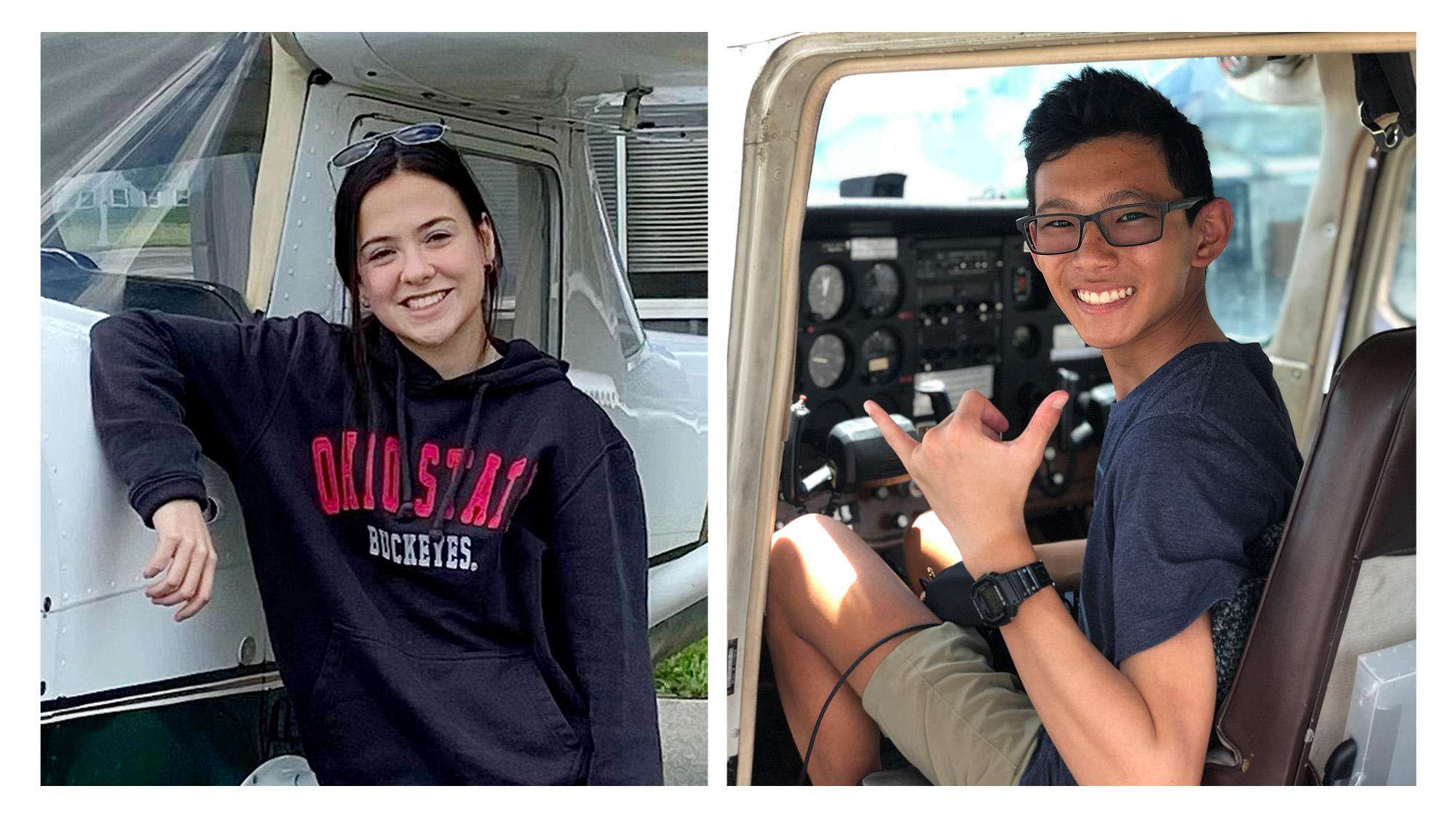 The LeRoy W. Homer Jr. Foundation presented scholarships to Caitlyn Brough and Shafer Kam. The foundation also announced the twentieth anniversary remembrance of the Sept. 11, 2001, attacks on Pennsylvania, New York, and Washington, D.C., would be observed Aug. 28 in Philadelphia. Photos courtesy of the LeRoy W. Homer Jr. Foundation.