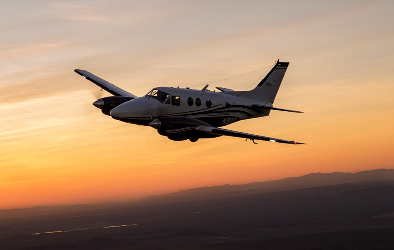 Merlin Labs announced in late May a deal to fully automate 55 Beechcraft King Airs operated by Dynamic Aviation of Bridgewater, Virginia. Photo courtesy of Merlin Labs.
