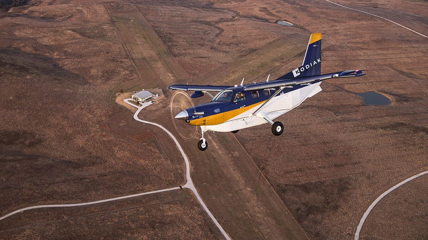 Daher introduced the Kodiak 100 Series III turboprop March 29 with delivery to its first customer. Photo courtesy of Daher.