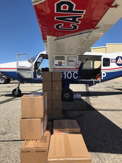 Logistics support is only one of the missions that the U.S. Air Force auxiliary undertook at the outset of the coronavirus pandemic, though millions of meals and thousands of vaccine doses have passed through the hands of these volunteers. Photo courtesy of the Civil Air Patrol.