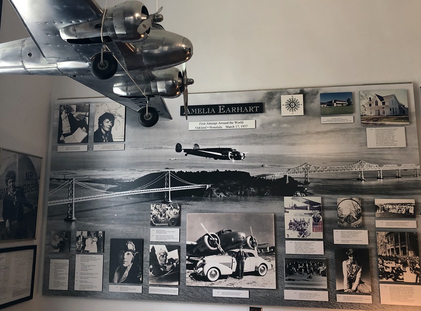 Amelia Earhart Birthplace Museum in Atchison Kansas exhibit. Photo by MeLinda Schnyder.